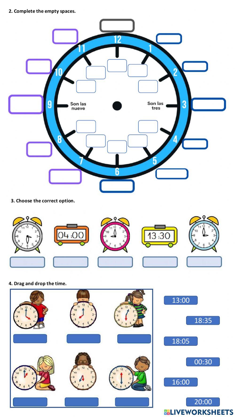 ¿Qué hora es? - Test