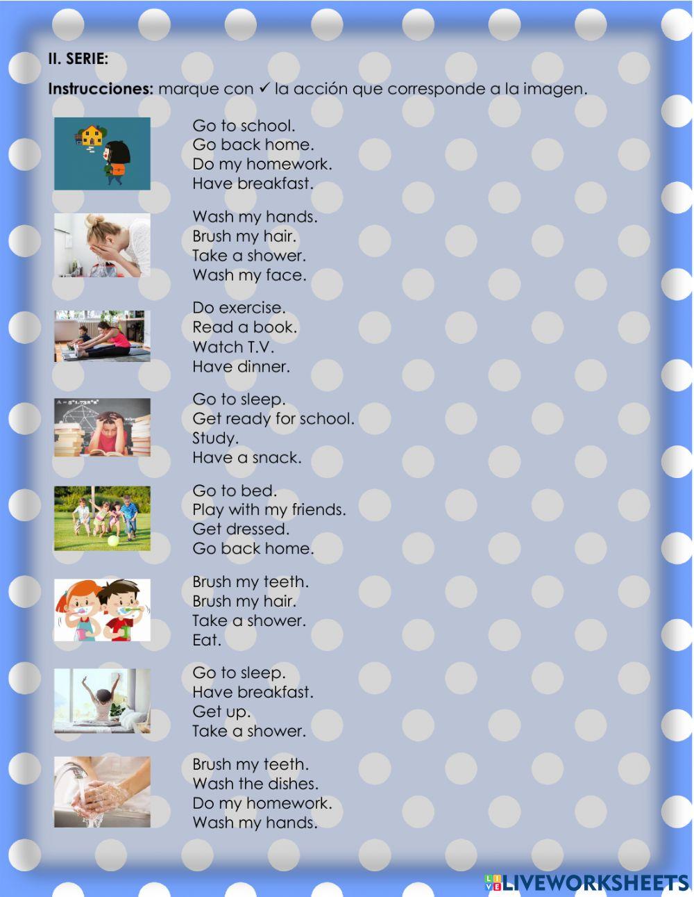 The universe and Daily actions - 3.5.4°