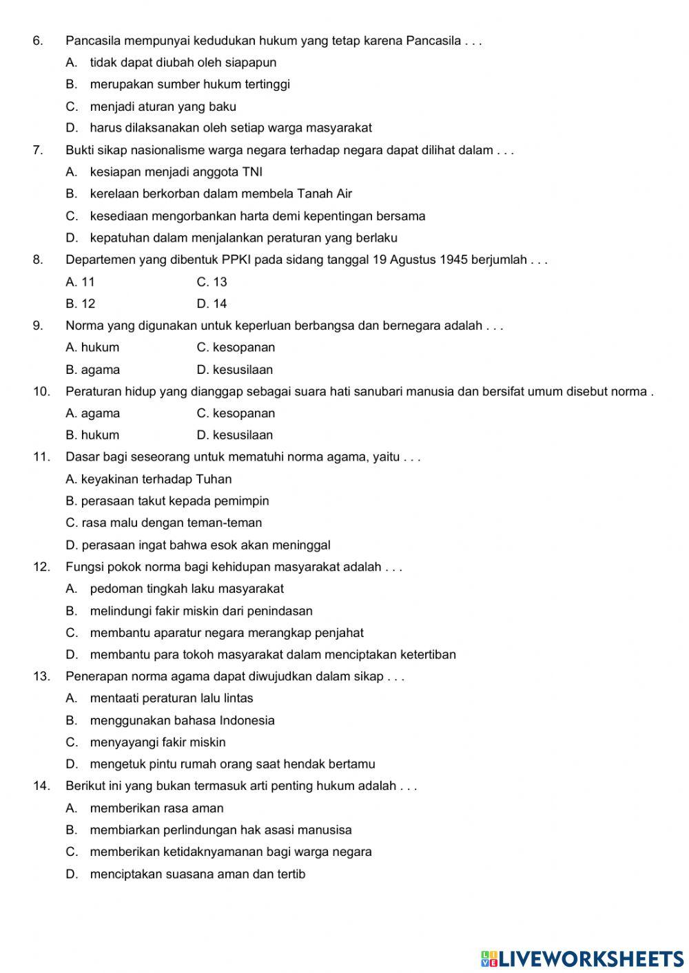 Nilai norma dalam masyarakat