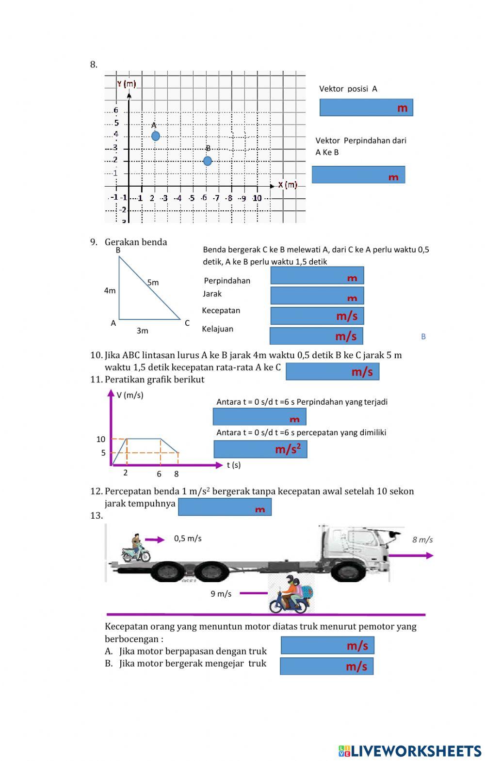Latihan Vektor dan dinamika