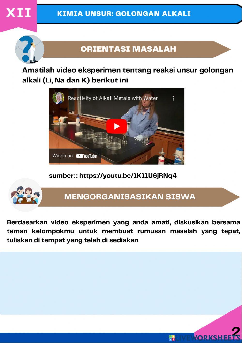 LKPD kelimpahan & sifat golongan alkali