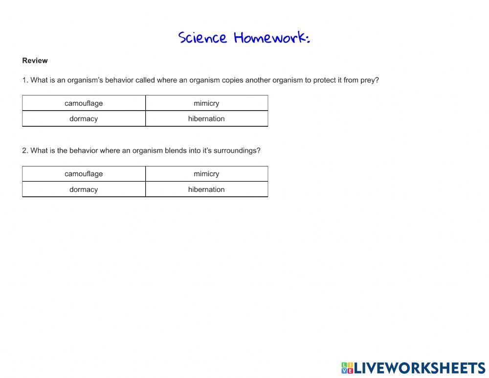Homework Week 4 Monday