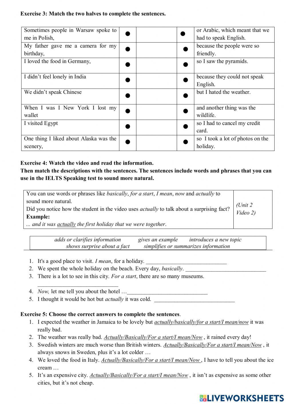 Mindset for ielts - level 1 - unit 2 - speaking