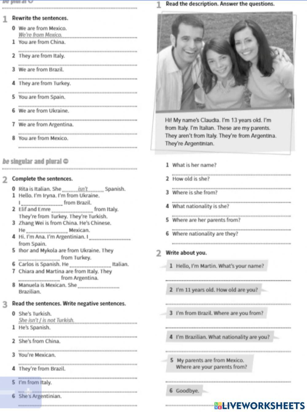 Country and nationalities