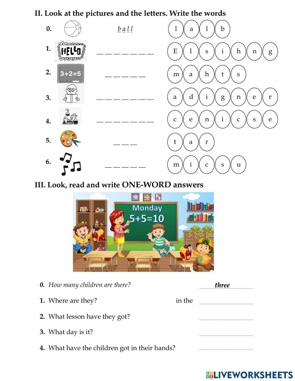 Review units 1-2 interactive worksheet | Live Worksheets