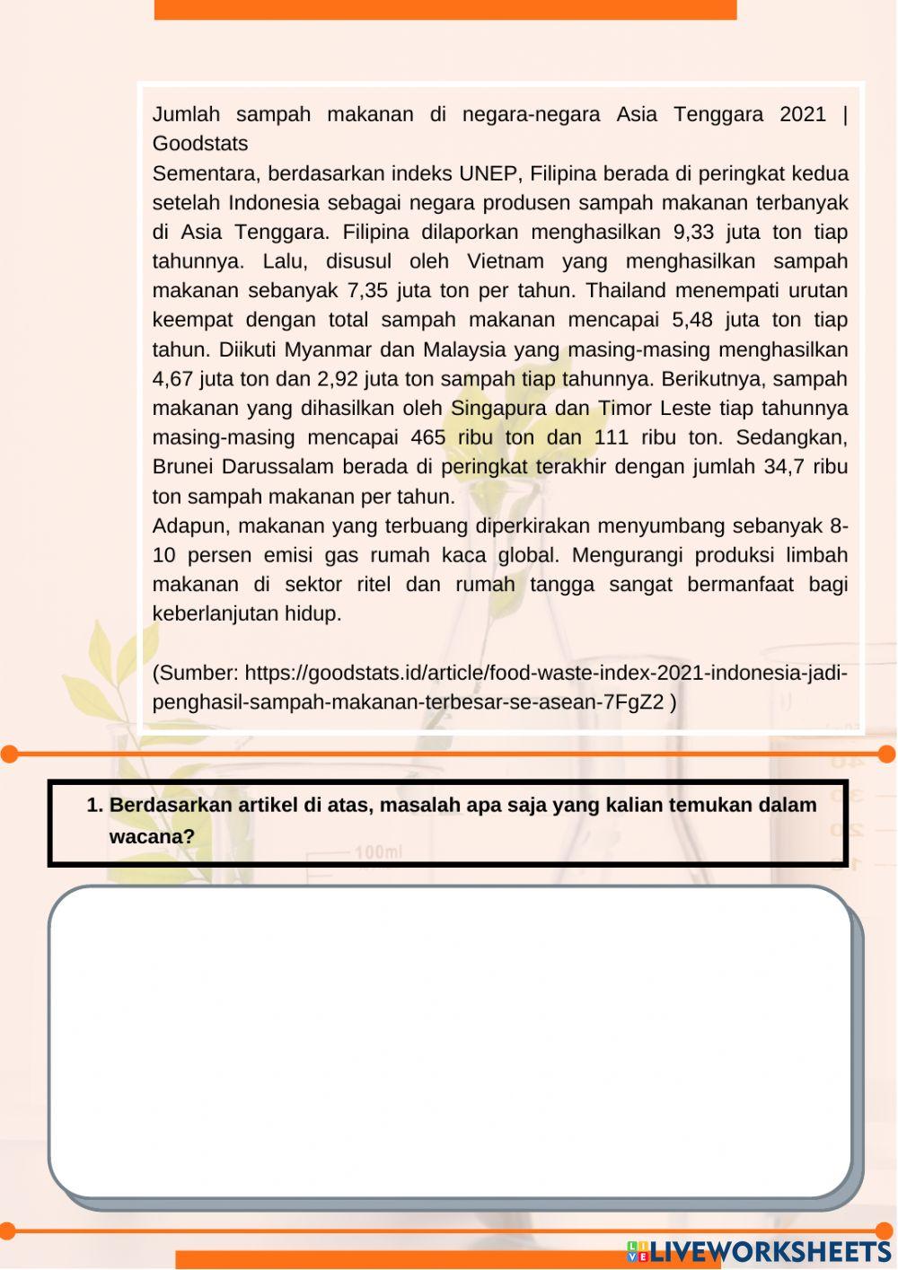 LKPD Faktor Pemenentuan Laju Reaksi