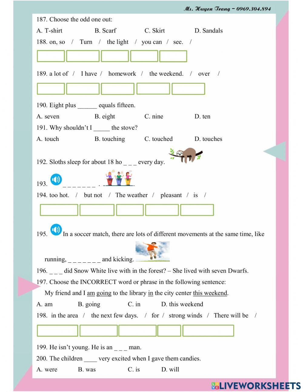 IOE 5 -  CẤP TỈNH 2022 (Phấn 2)