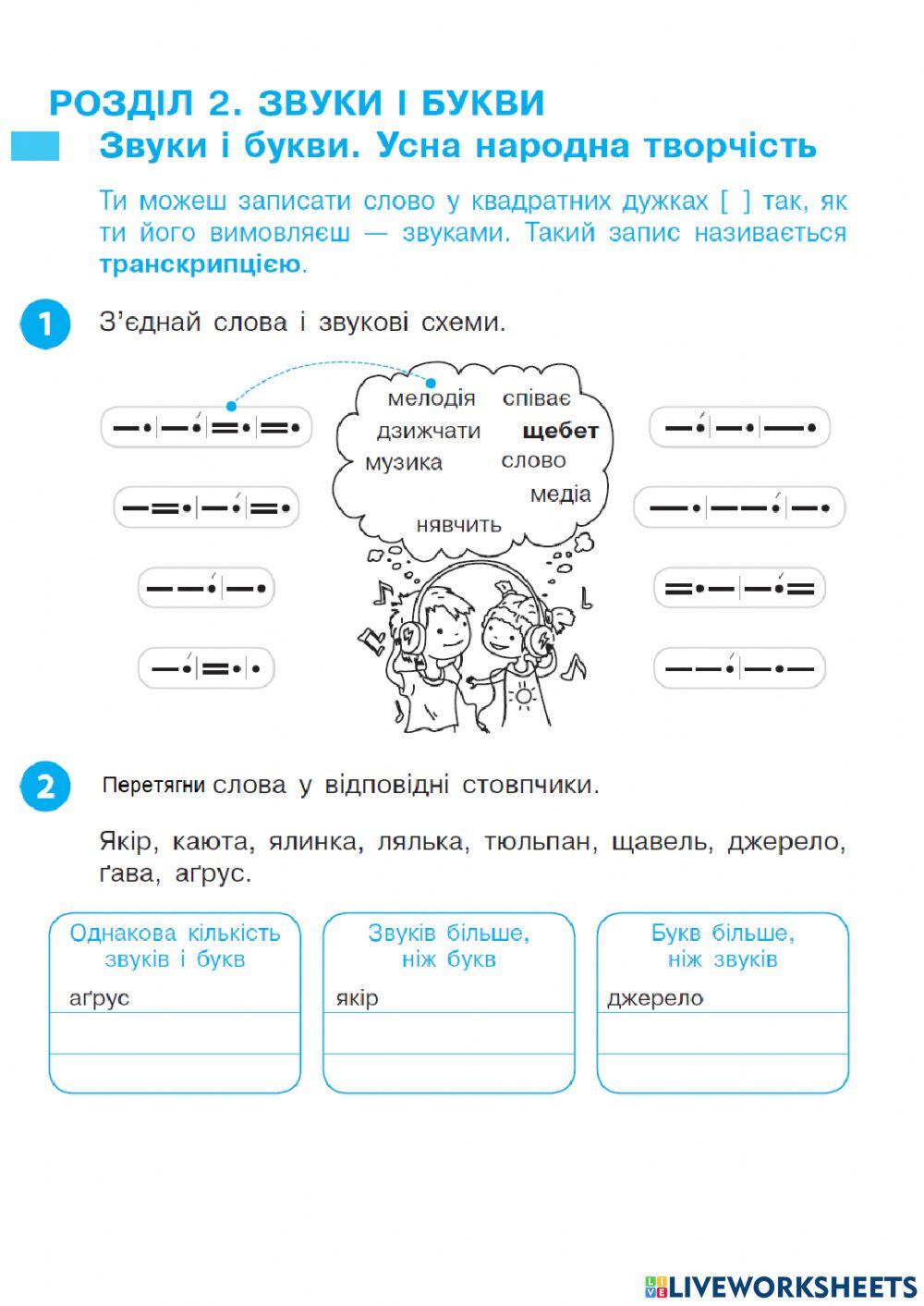 Звуки і букви