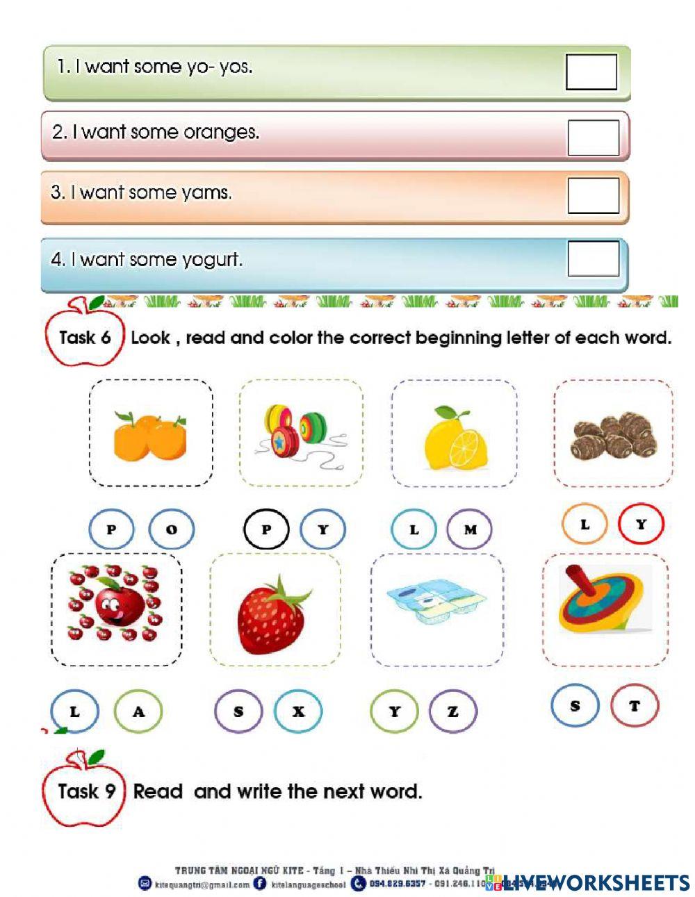 UNIT 9: IN THE GROCERY STORE -Bài tập bổ trợ Tiếng anh 2