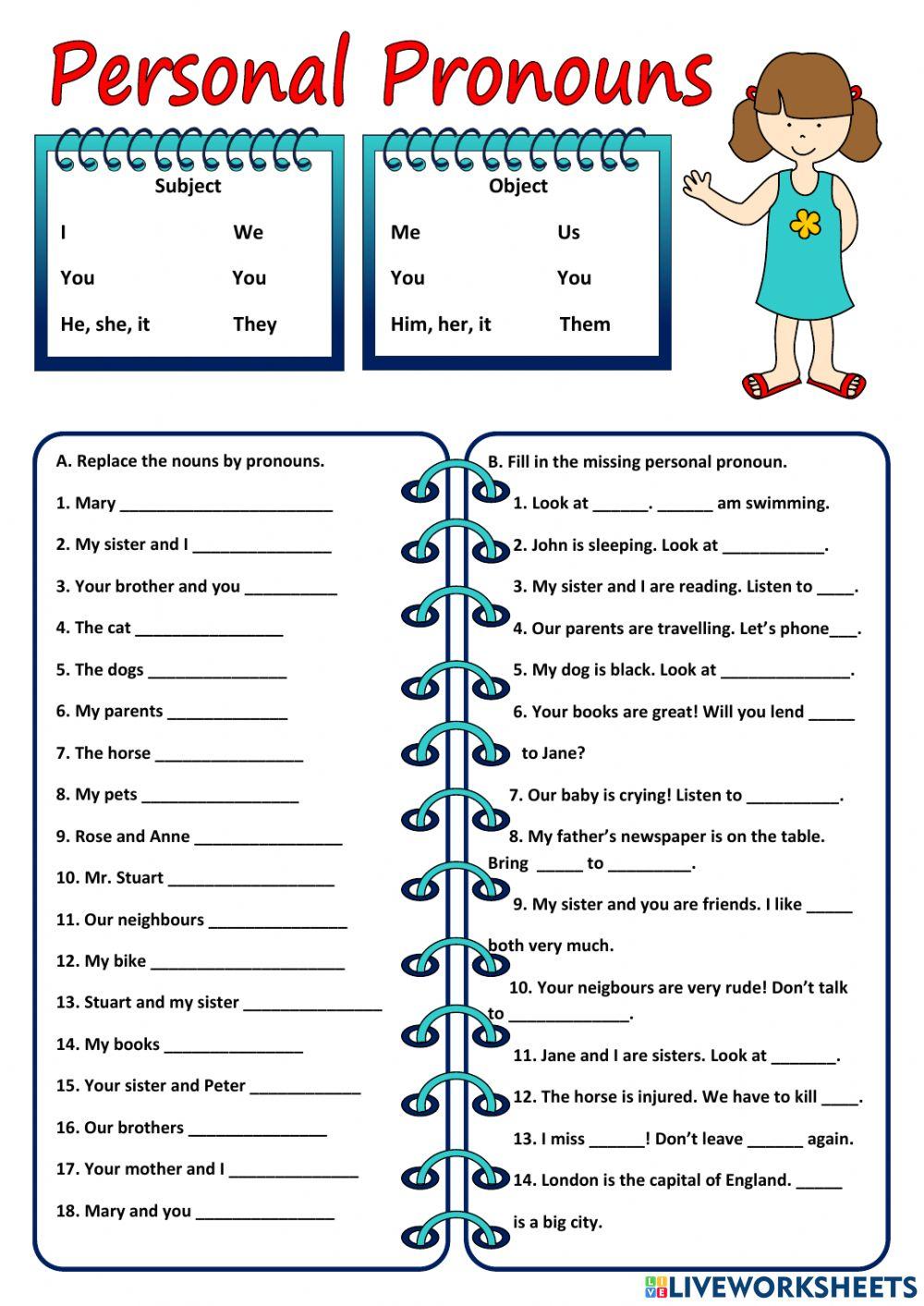 Lop 4- personal pronuns