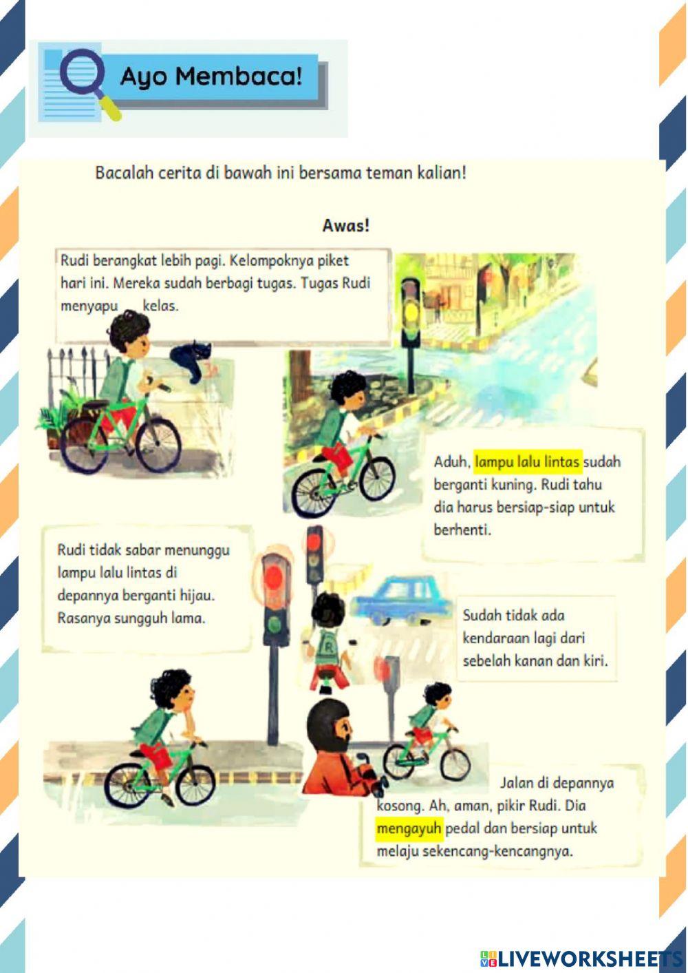 LKPD Kelompok- Bahasa  Indonesia Kelas IV Bab III Lihat Sekitar