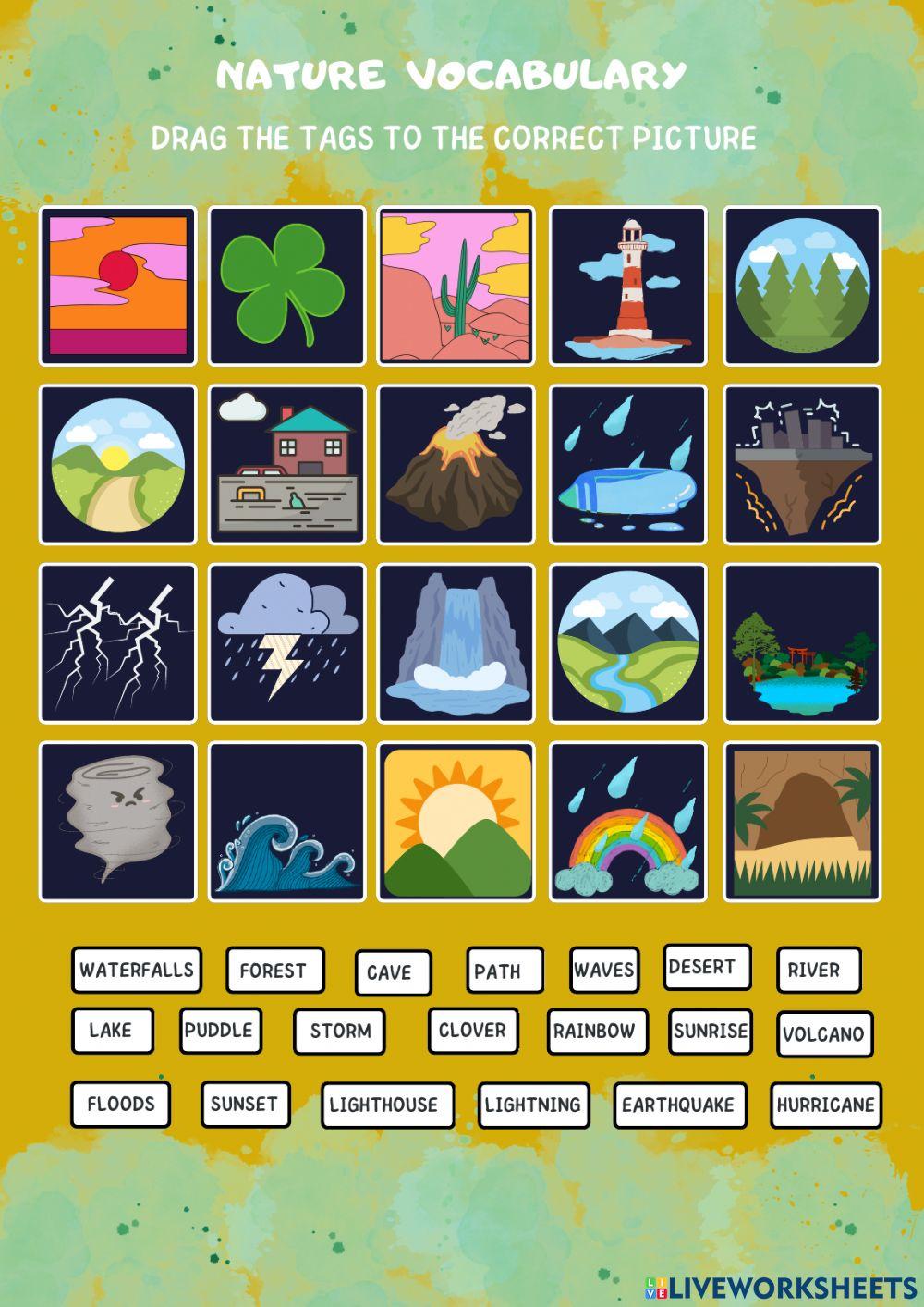 Nature vocabulary