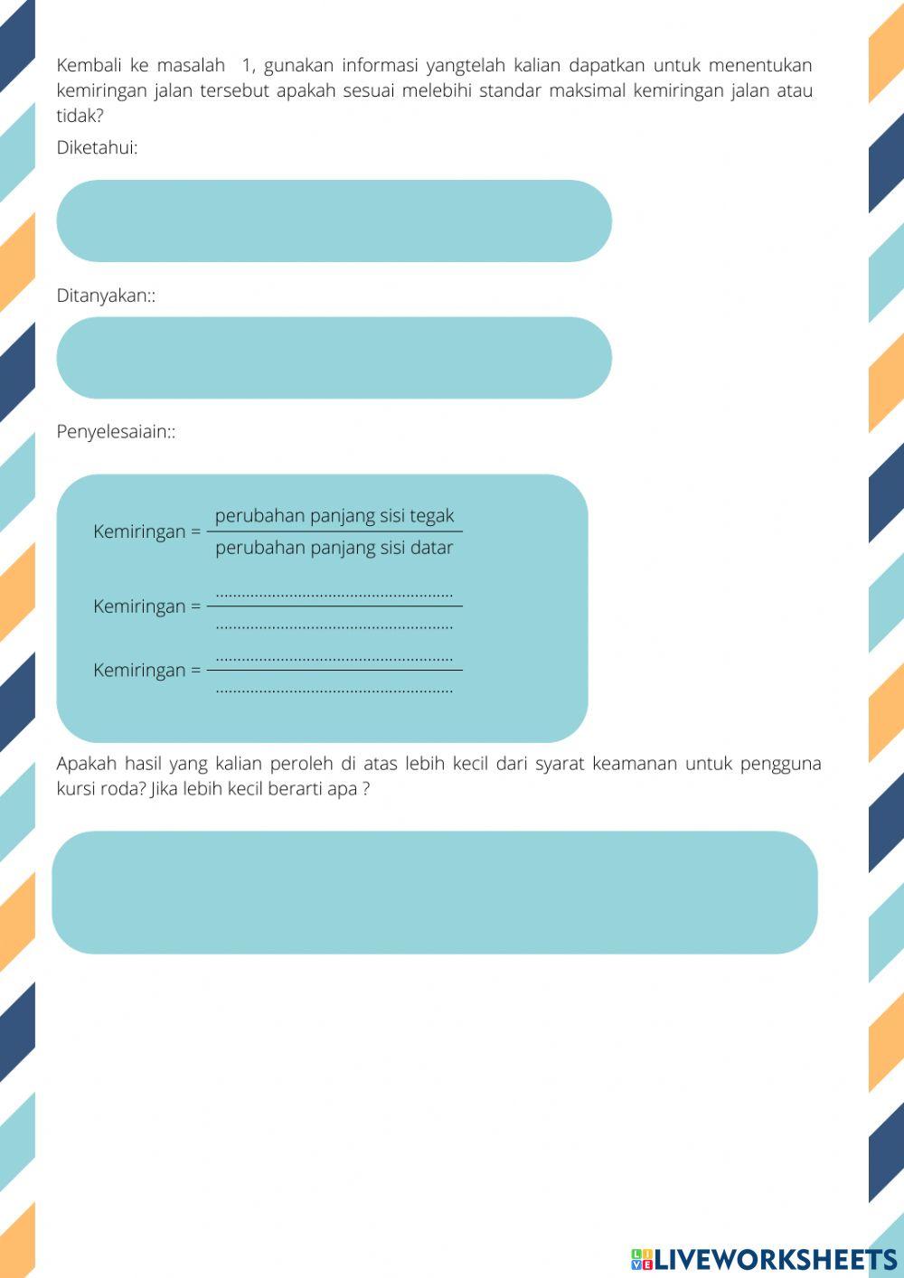 Persamaan garis lurus