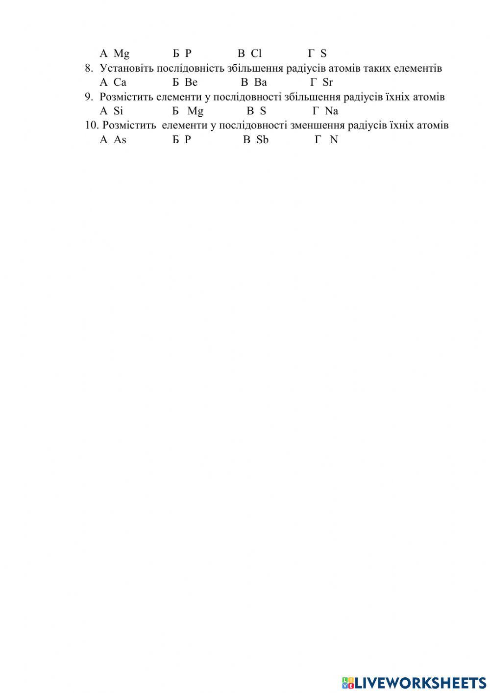 Радіус атома
