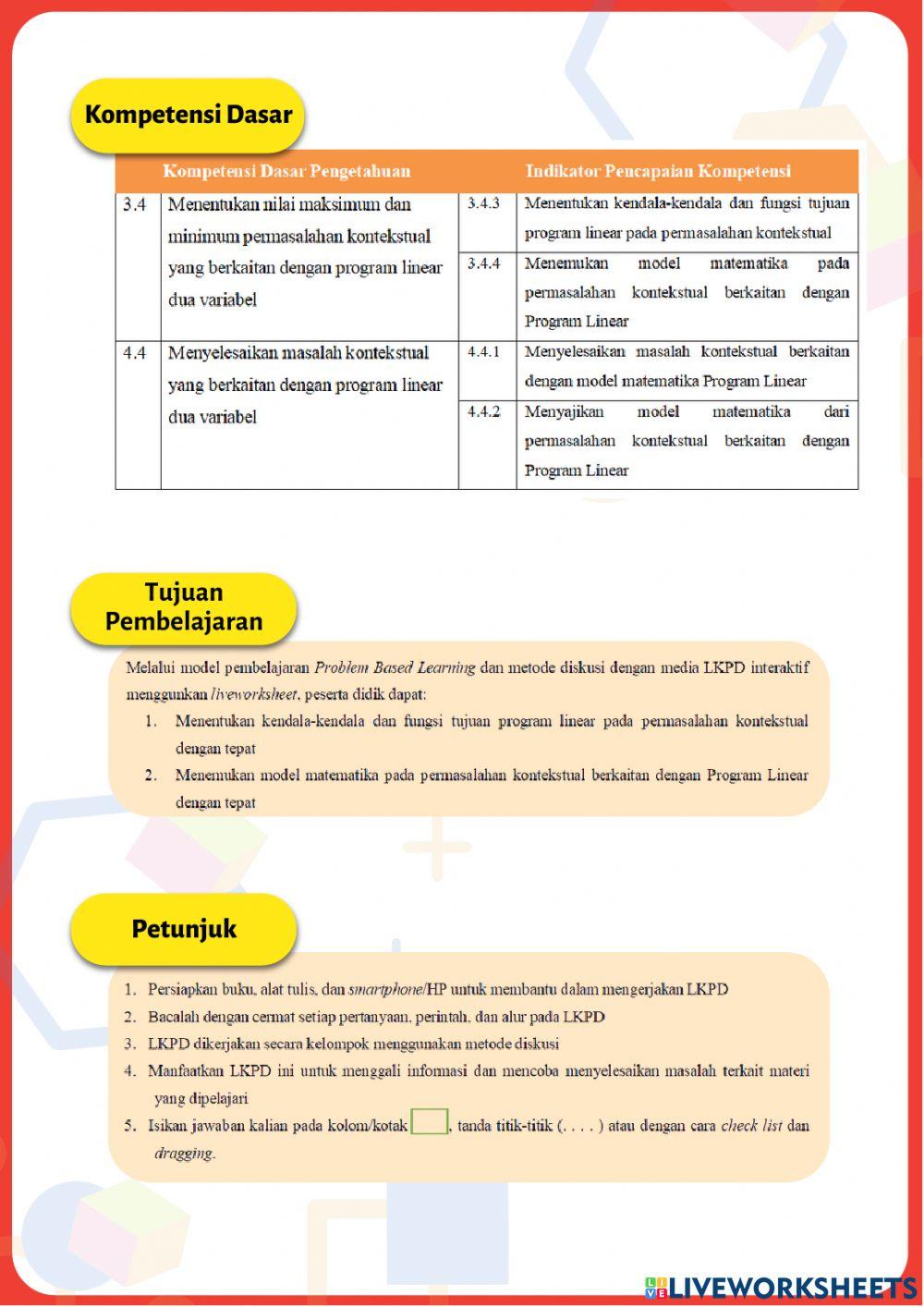 Model Matematika Prolin 1