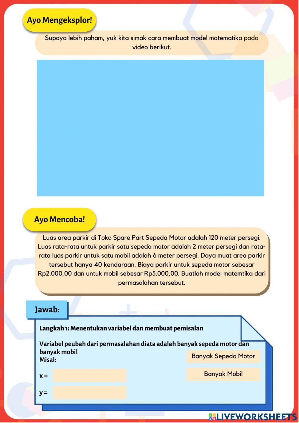 Model Matematika Prolin 1