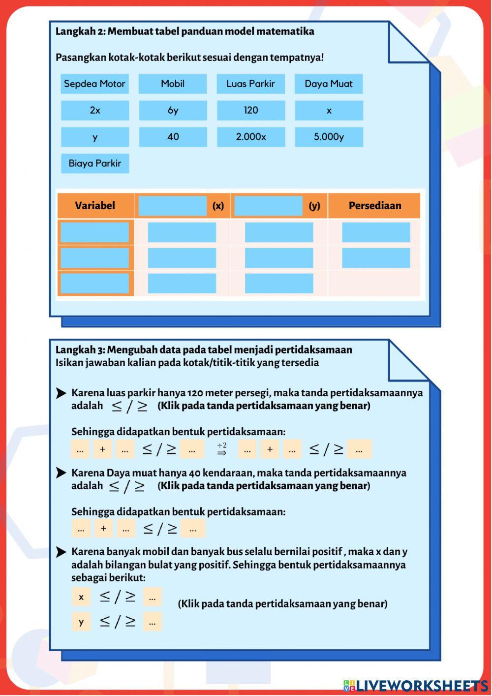 Model Matematika Prolin 1
