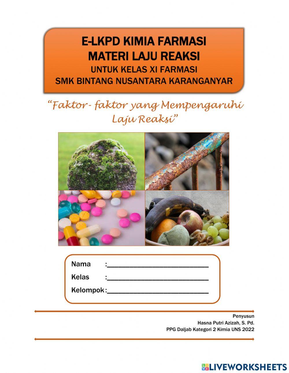 Faktor- faktor yang Mempengaruhi Laju Reaksi