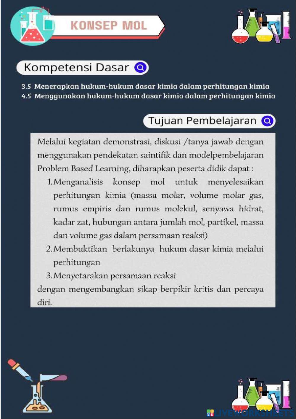 Lanjutan 2 LKPD Konsep Mol