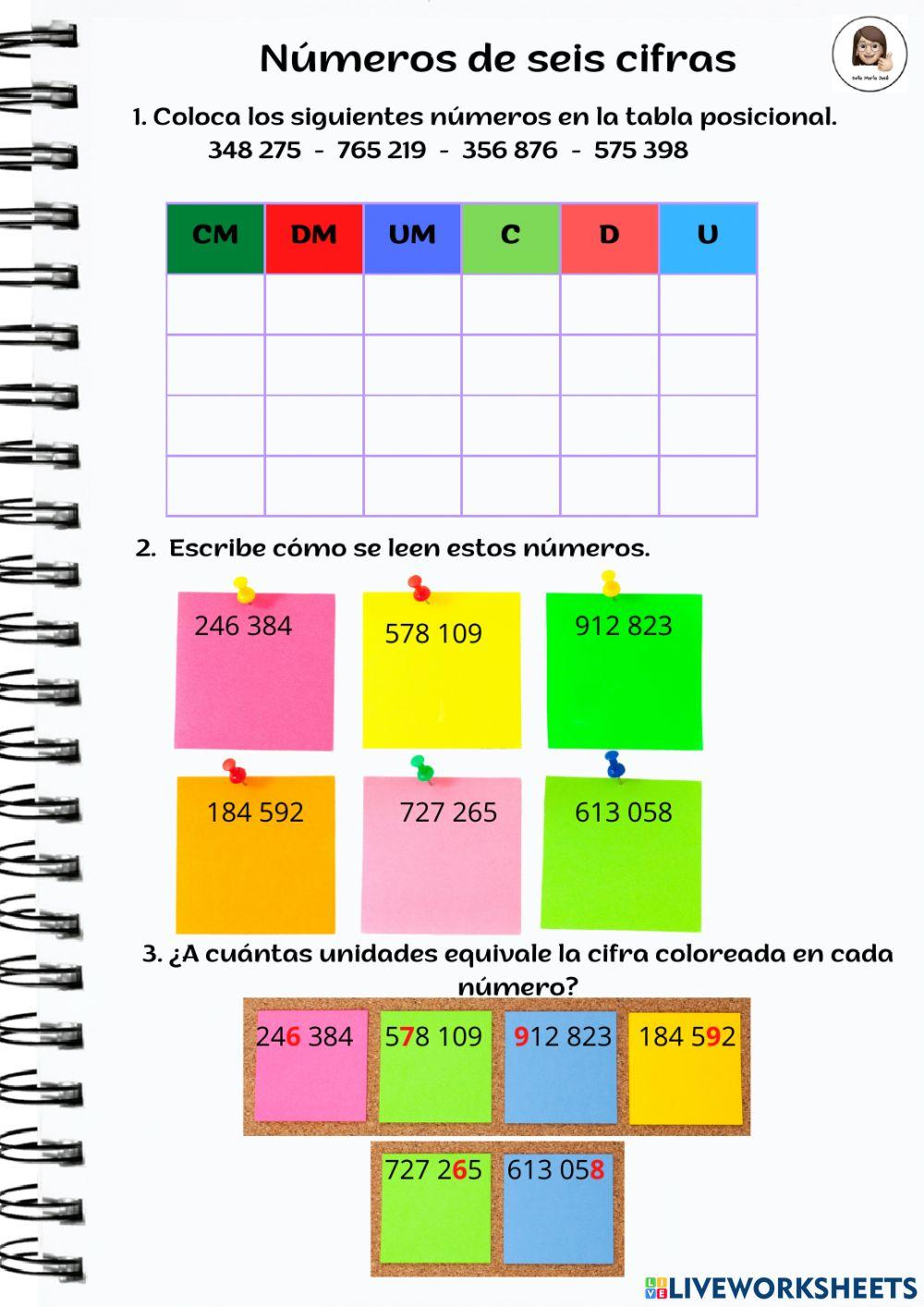 Números de seis cifras