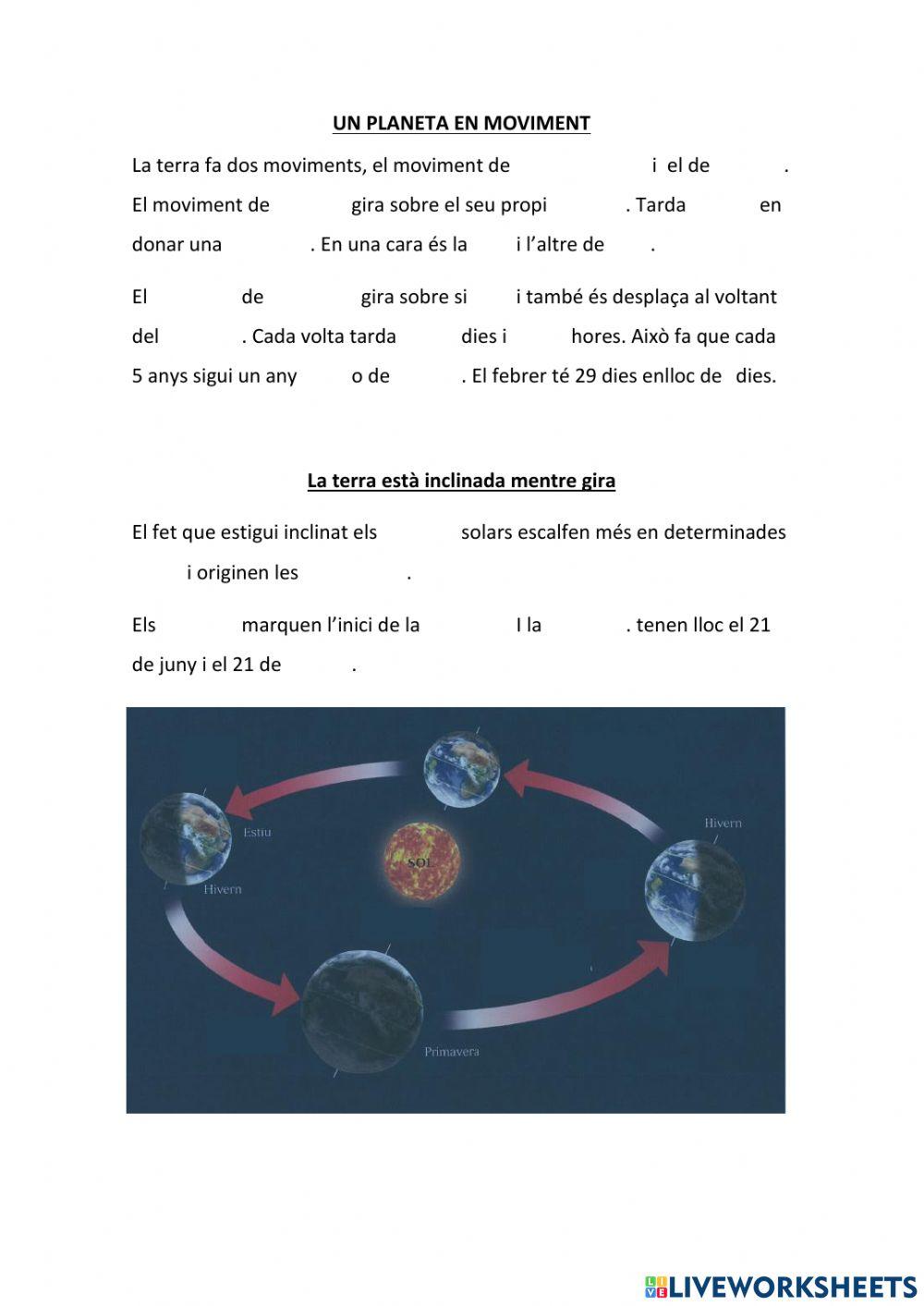 Un planeta en moviment