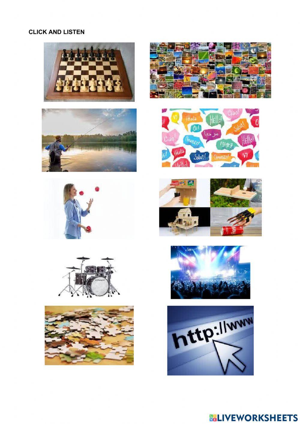 Free time activities,