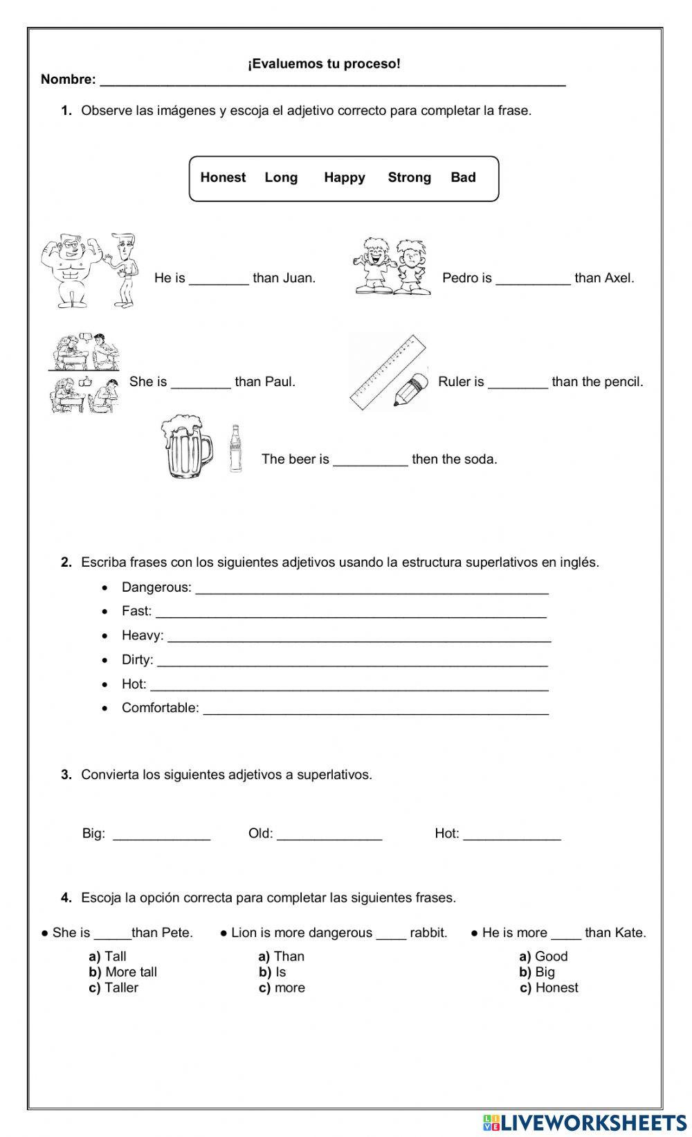 Comparatives and Superlatives
