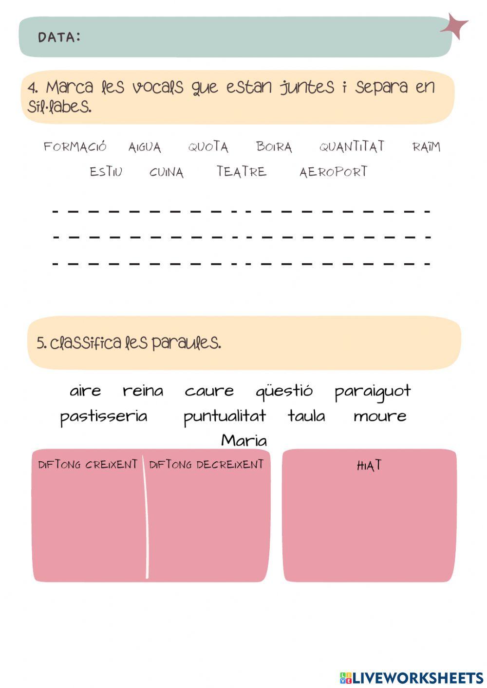 Quadern d'ortografia