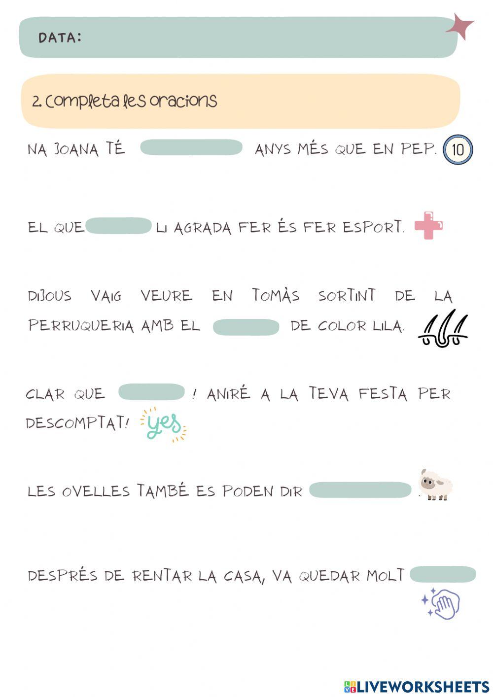 Quadern d'ortografia