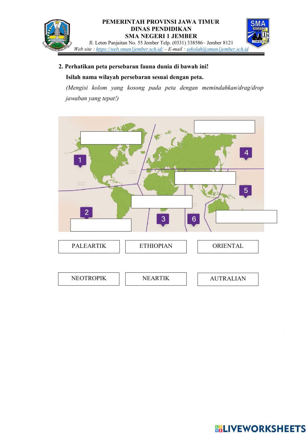 LKPD Persebaran Flora Fauna Dunia