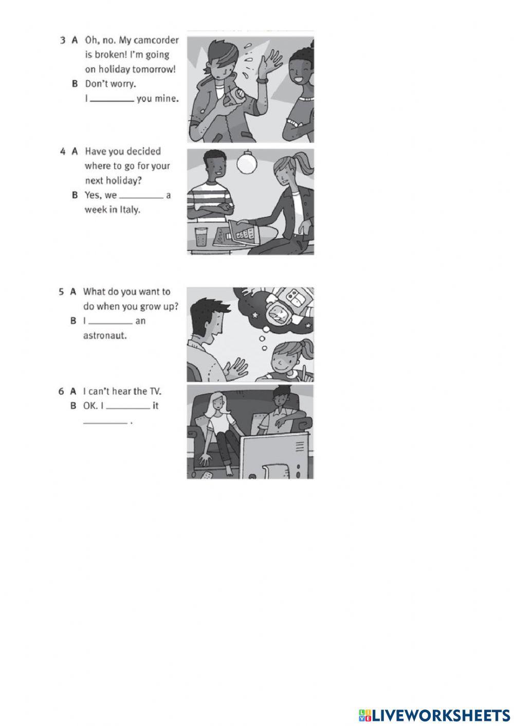 Will and be going to