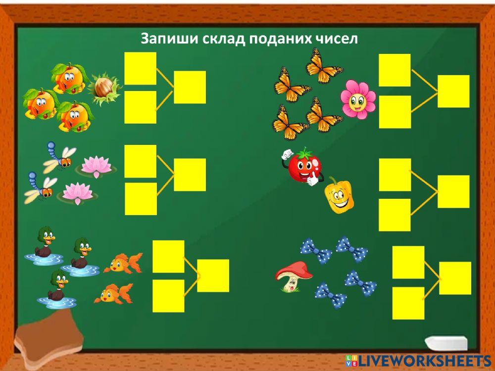 Склад чисел в межах 5