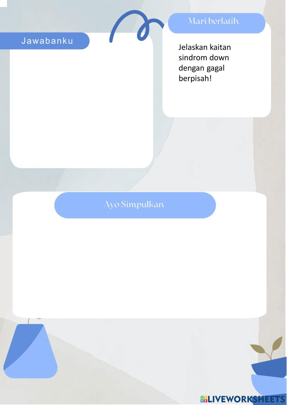 Gen letal dan gagal berpisah