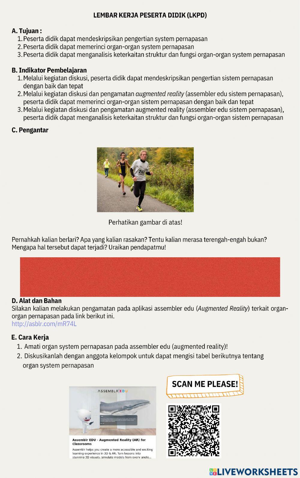 LKPD Sistem Pernapasan