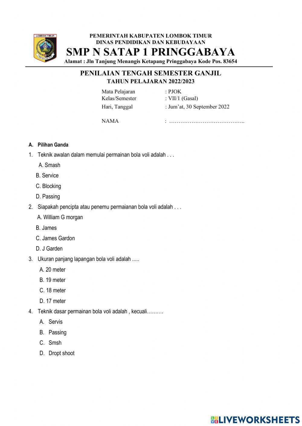 Tehnik permainan bola voli