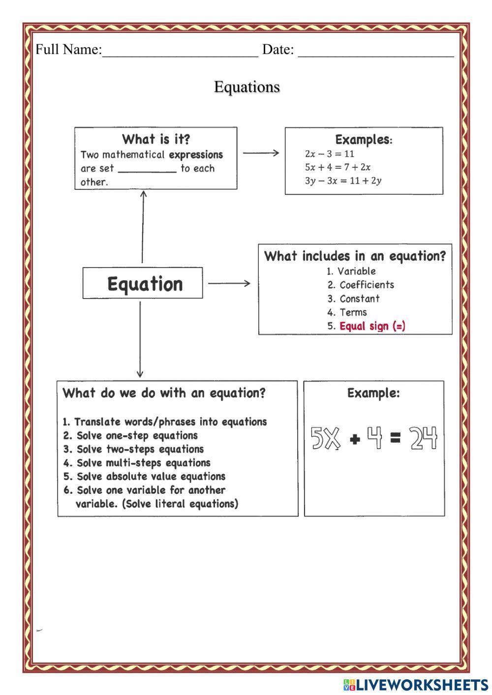WCA1R Equations