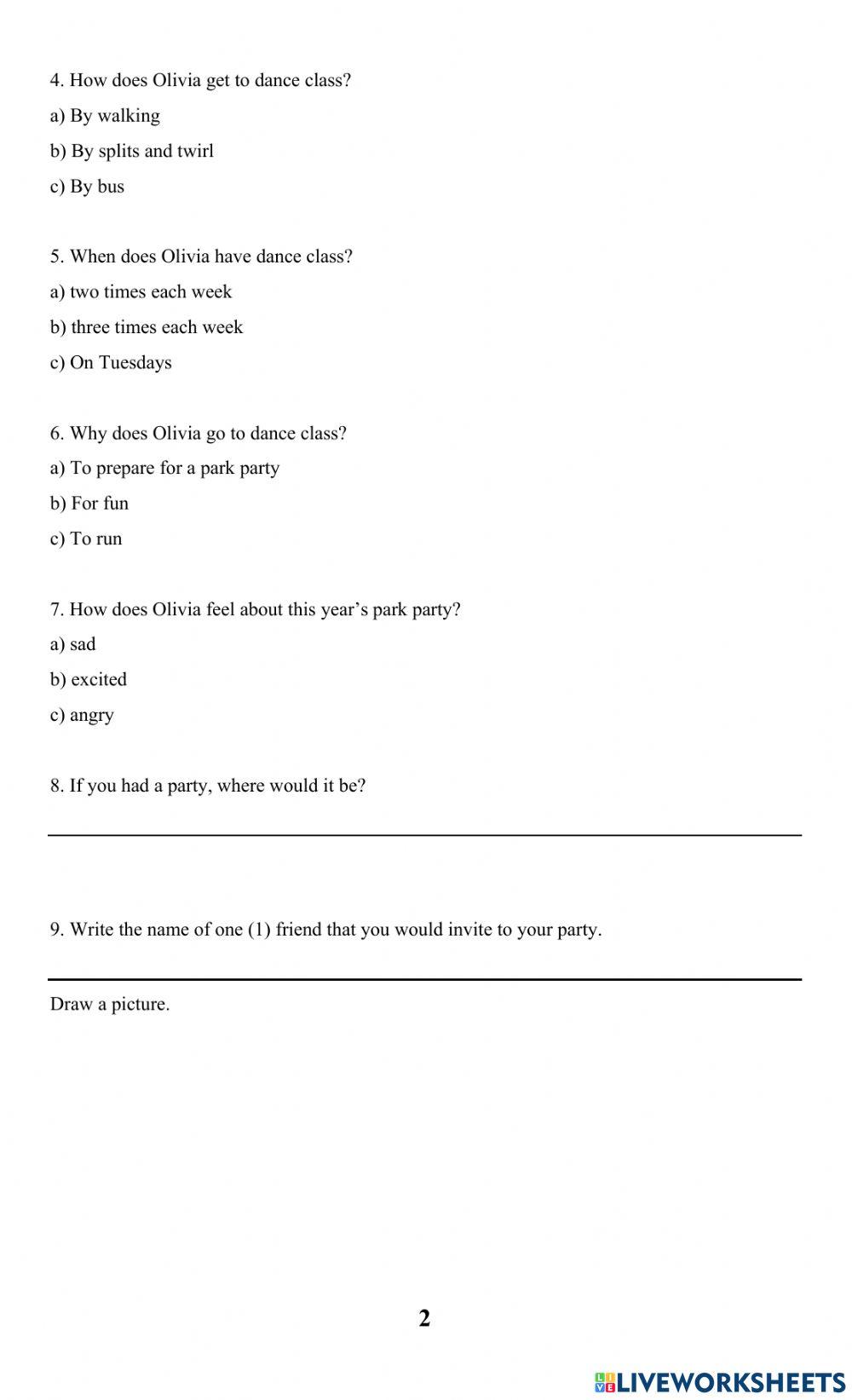 Reading and Comprehension