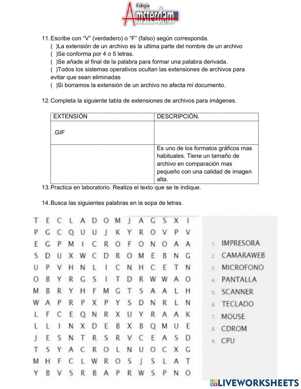 Evaluacion quinto y sexto sept