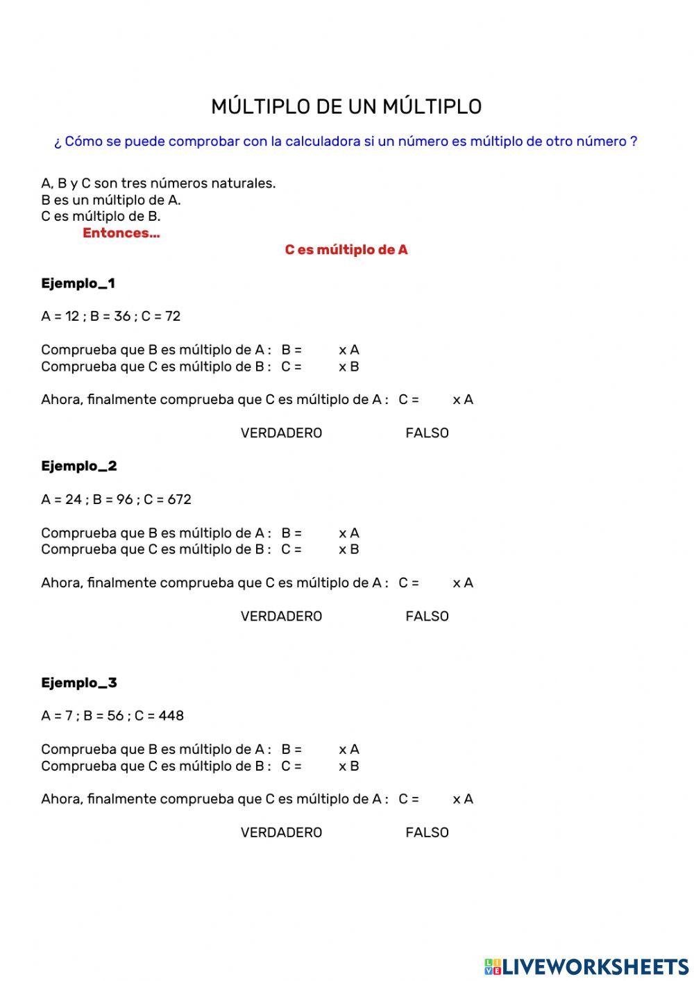 Multiplo de un multiplo