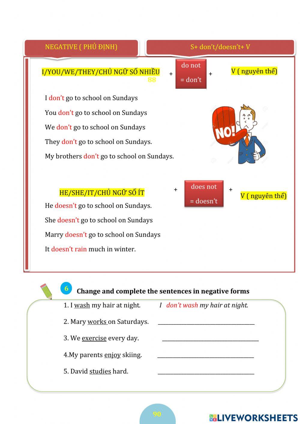 Basic grammar- present simple