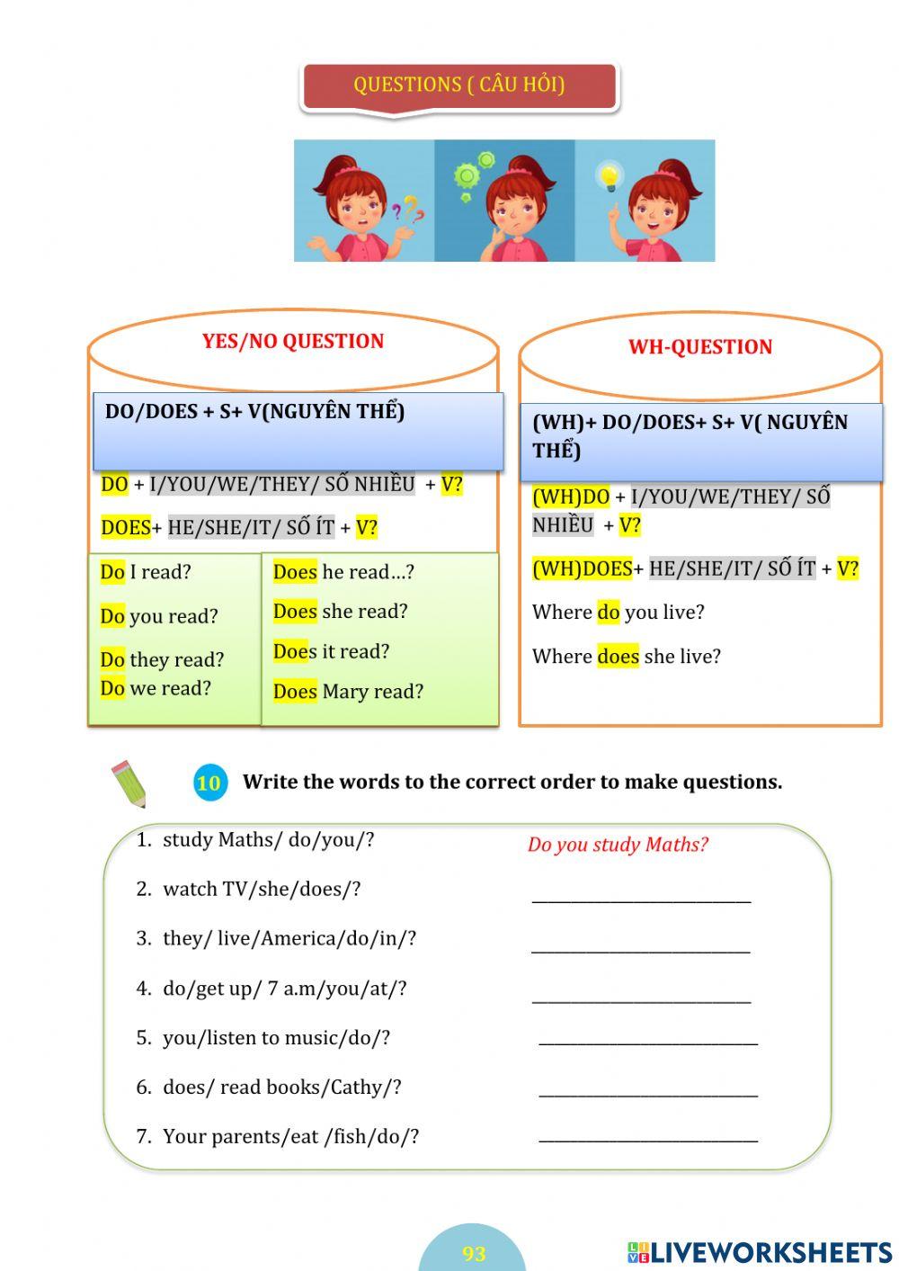 Basic grammar- present simple