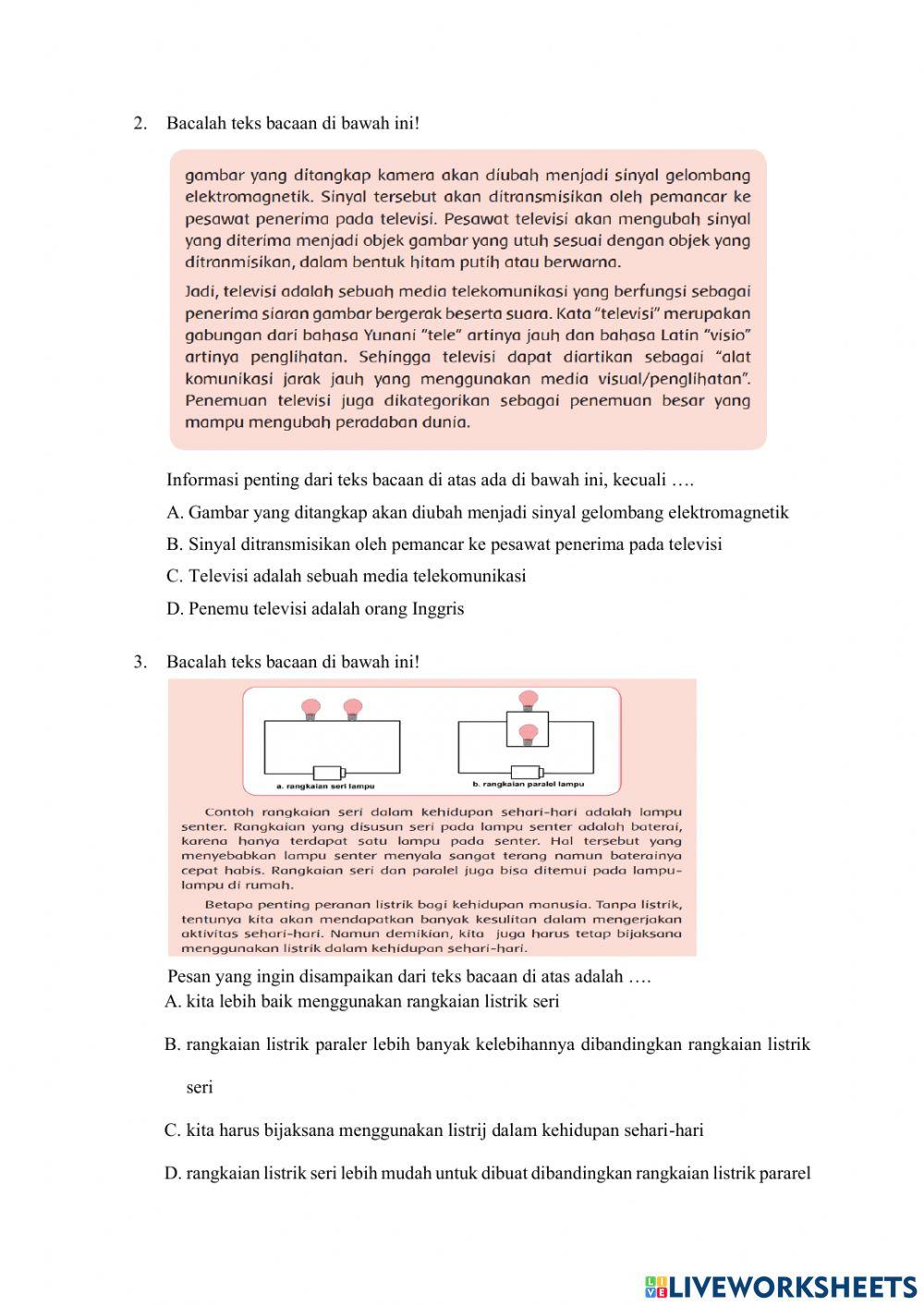 Evaluasi Tema 3 Sub 2 Pb 1