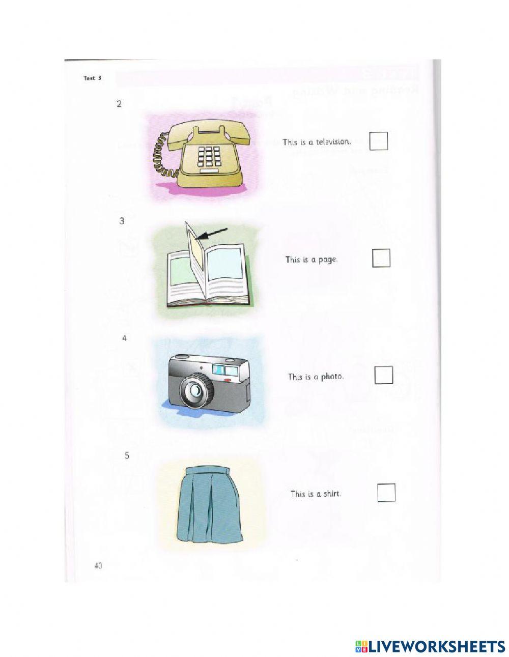Test 3 reading & writing
