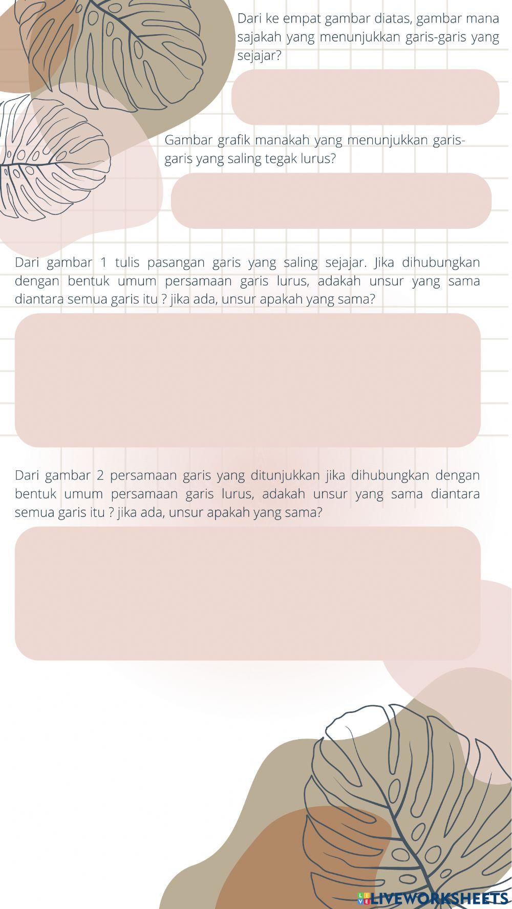 Persamaan garis lurus