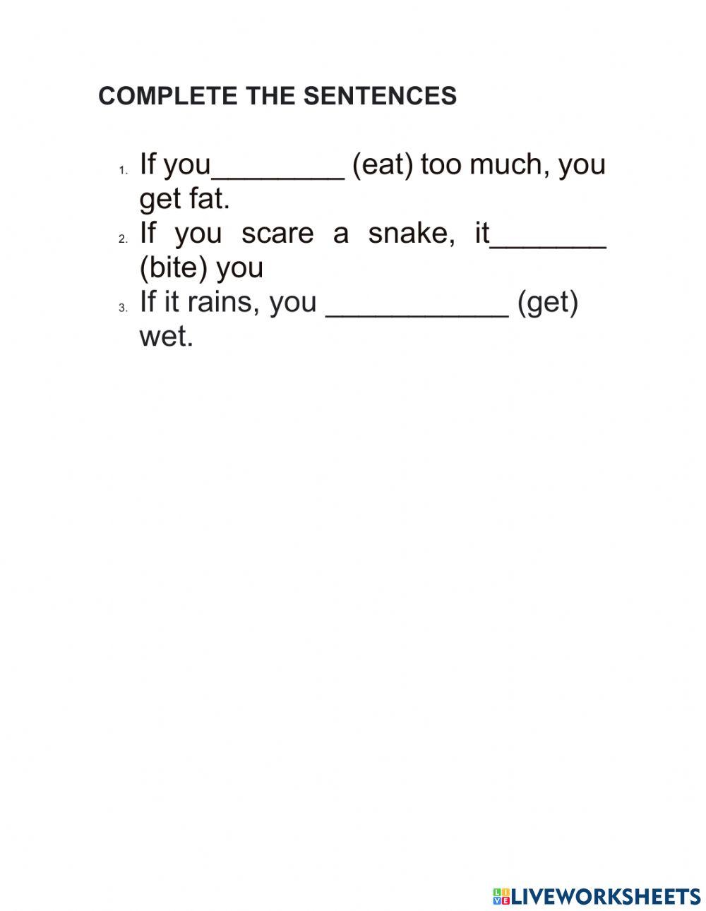 Conditional Sentences