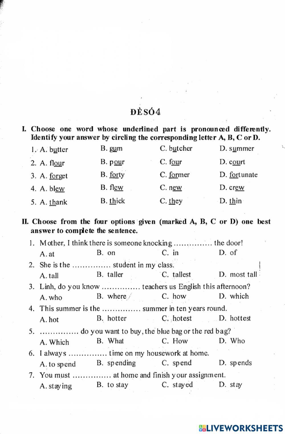 English test