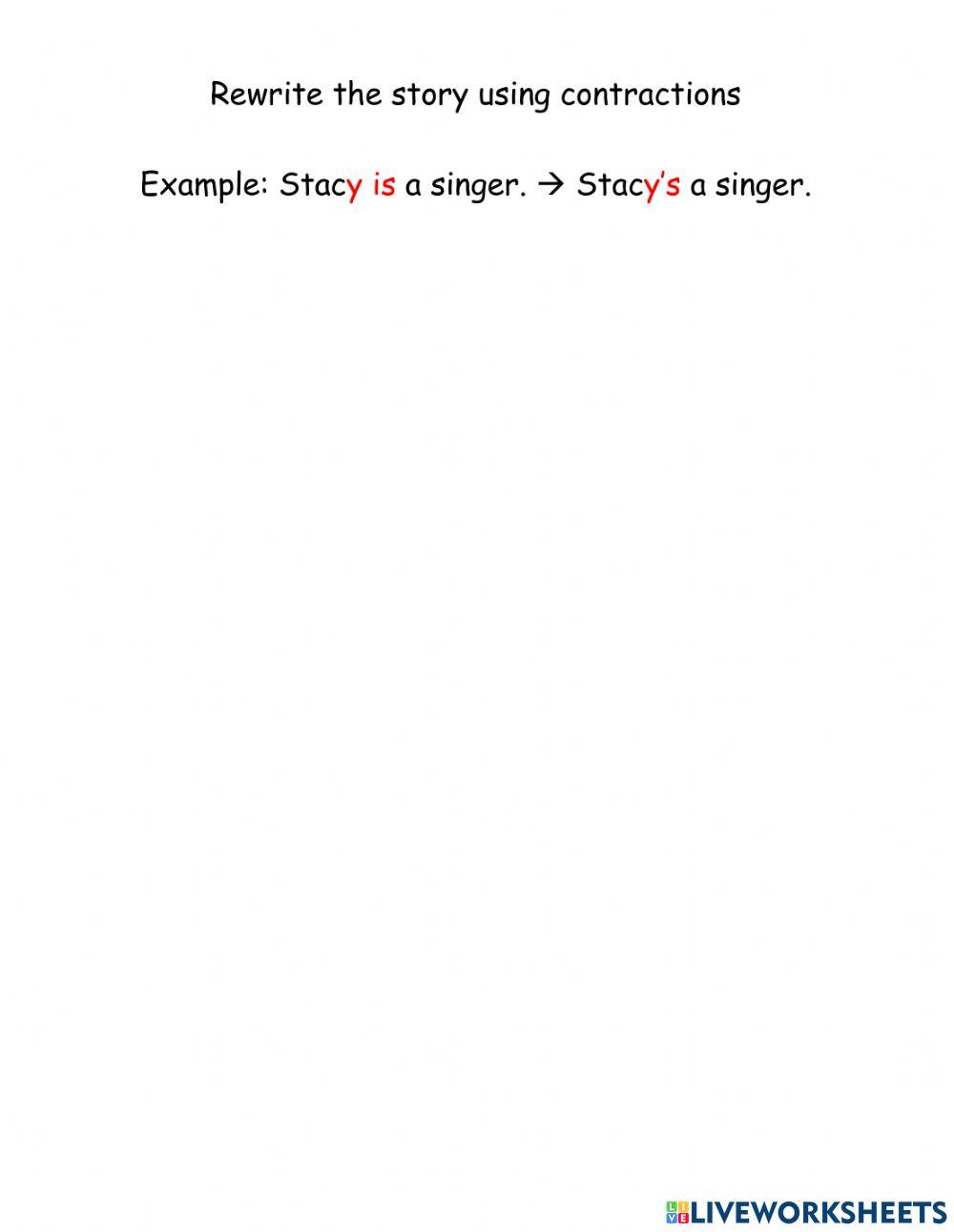 Simple Present Story with Exercises -The Band- 