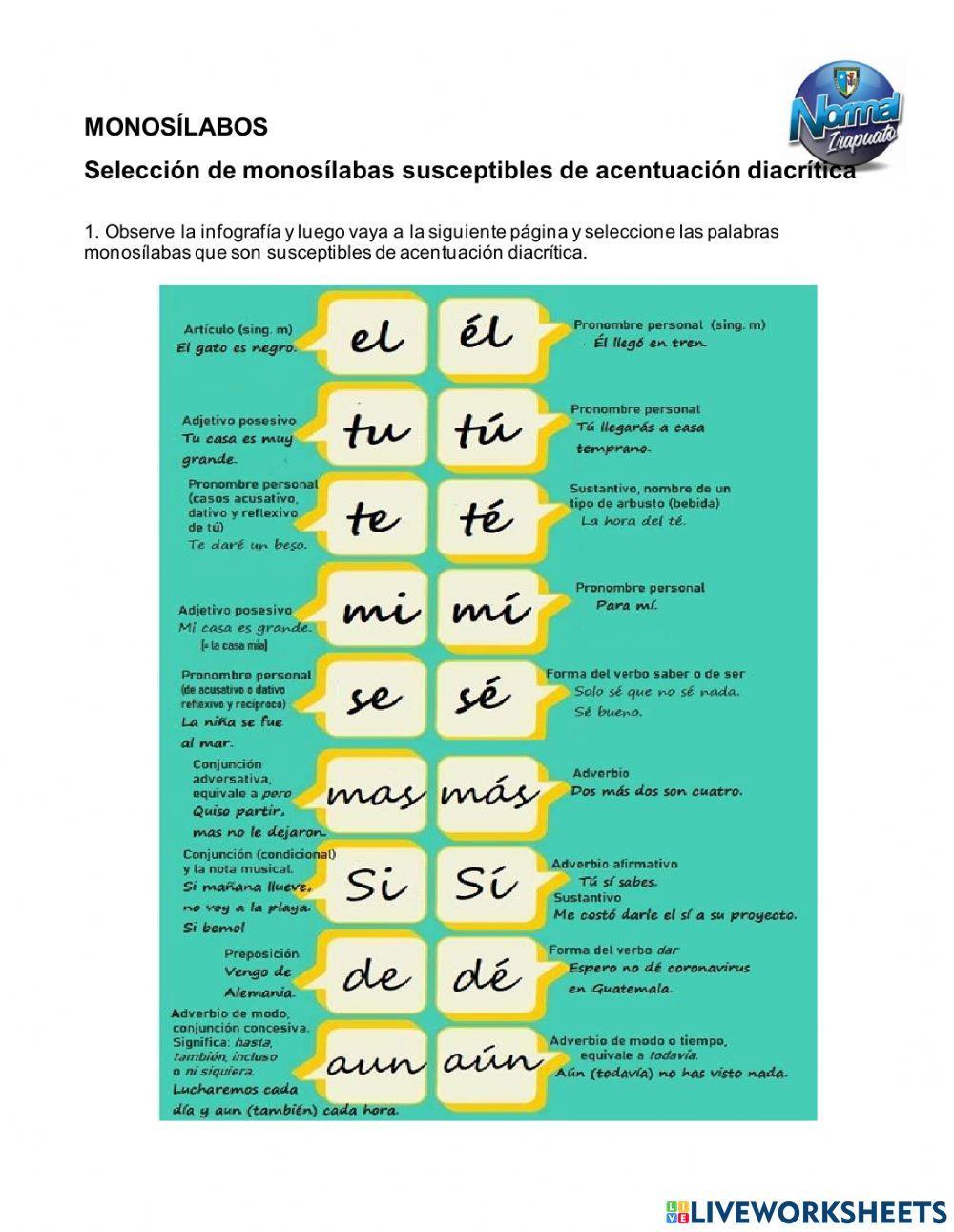 Acentuación diacrítica