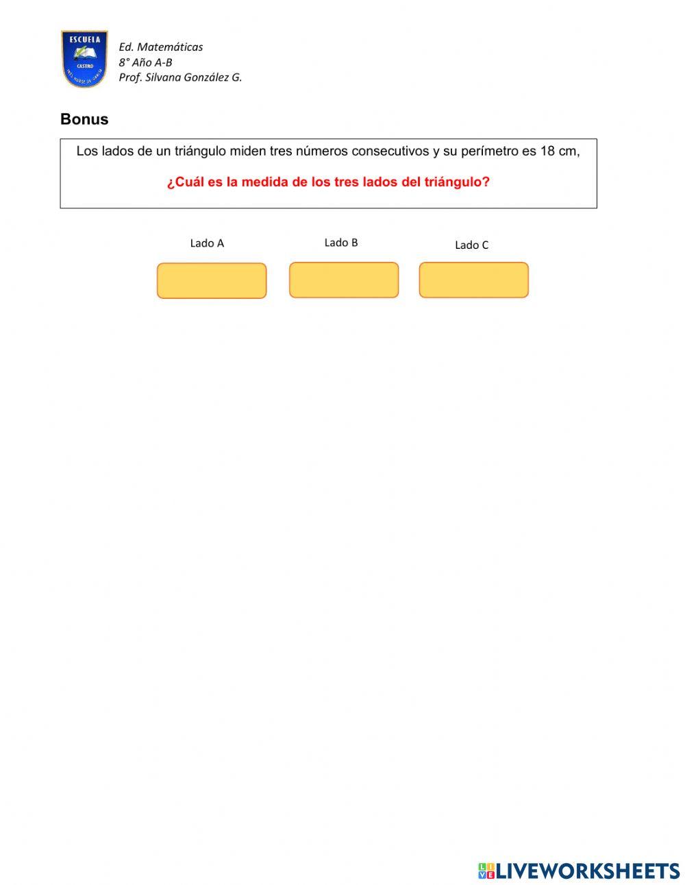 Preparación Evaluación Álgebra
