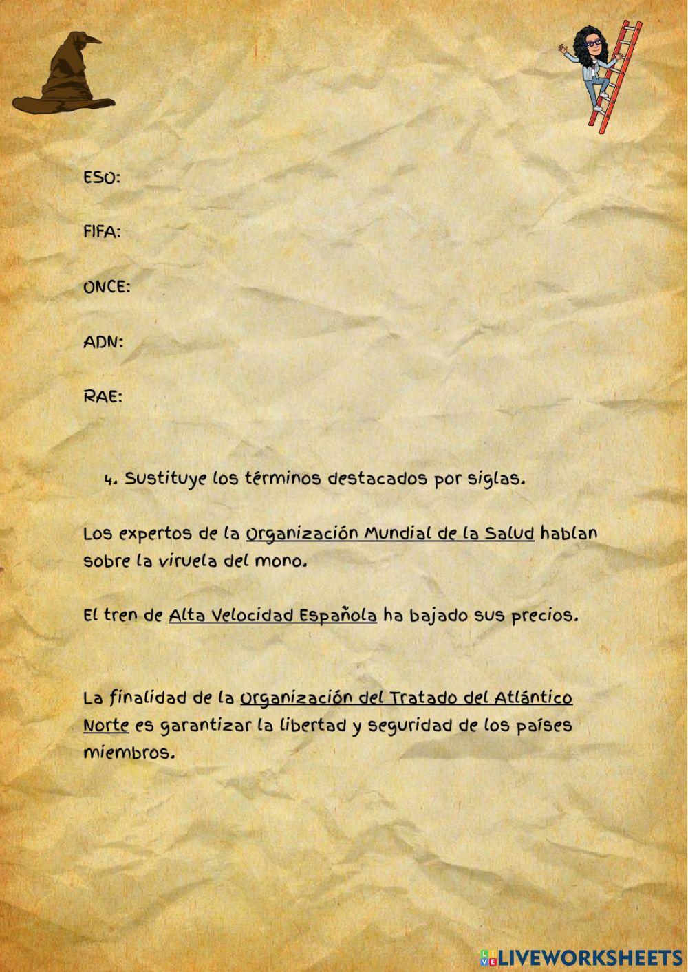 Siglas y Abreviaturas